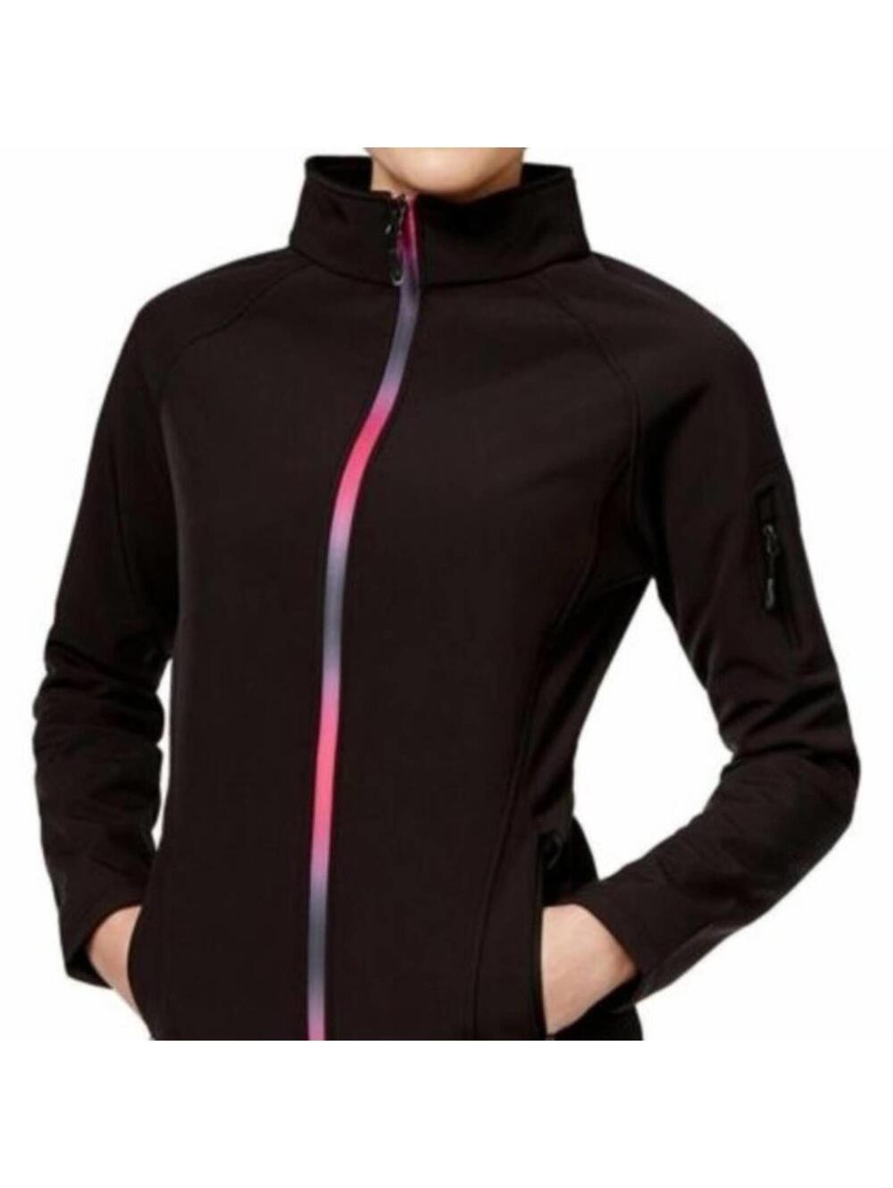 Ideology Activewear - Dark Gray Jacket with Pink Ombre zipper